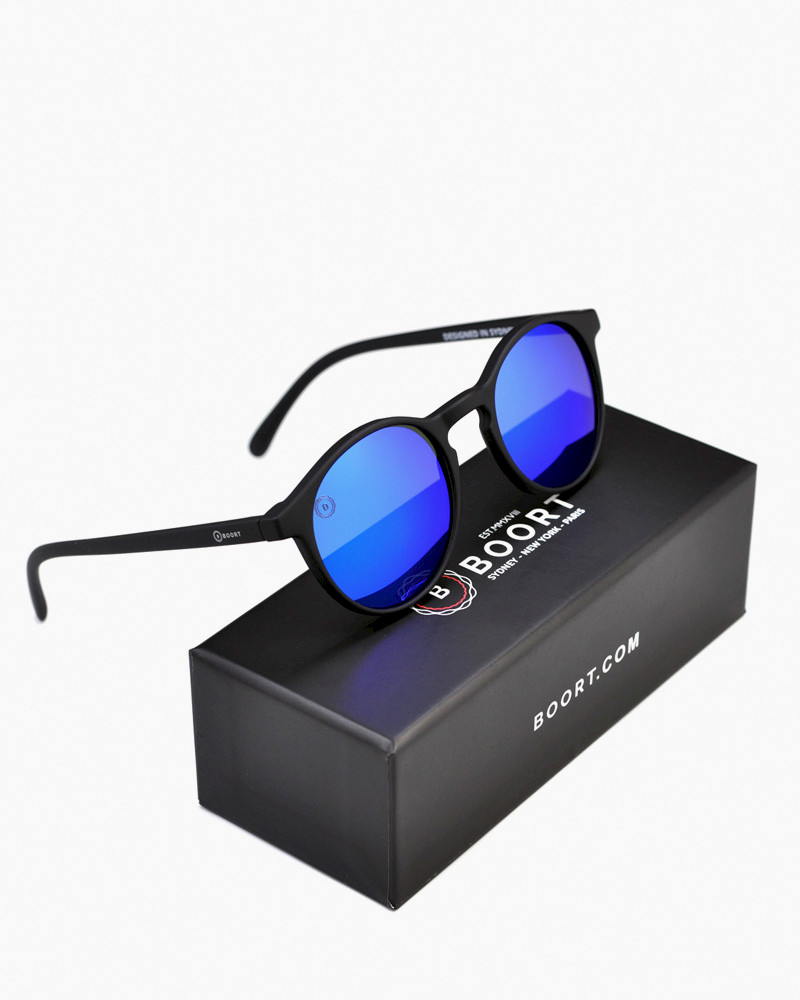 Badagarang Sunglasses Matte Black - Blue